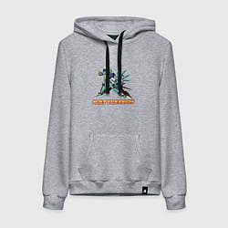 Толстовка-худи хлопковая женская Battletech Comics, цвет: меланж