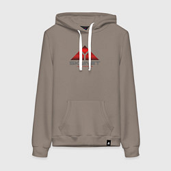 Толстовка-худи хлопковая женская Skynet, цвет: утренний латте