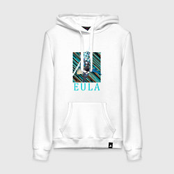 Толстовка-худи хлопковая женская Эола Genshin Impact, цвет: белый