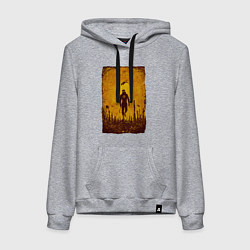 Толстовка-худи хлопковая женская FREEMAN HALF-LIFE 2 Z, цвет: меланж