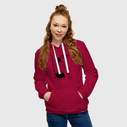 Толстовка-худи хлопковая женская Акутами Геге Магическая Битва, цвет: маджента — фото 2
