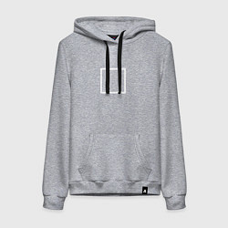 Толстовка-худи хлопковая женская Игра в кальмара: Квадрат, цвет: меланж