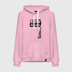 Толстовка-худи хлопковая женская АудиAudi, цвет: светло-розовый
