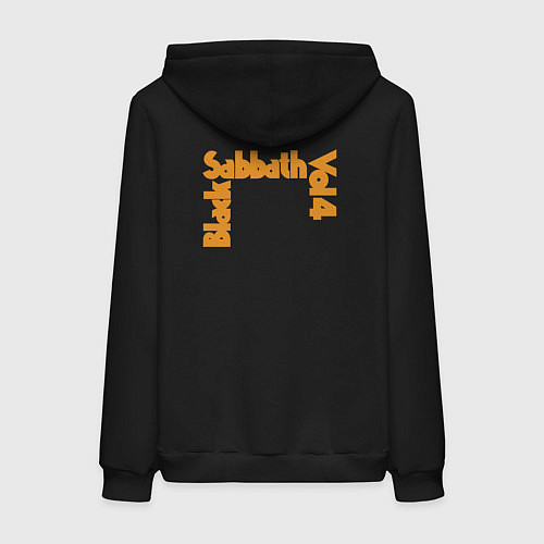 Женская толстовка-худи Black Sabbath Vol 4 Рок группа / Черный – фото 2