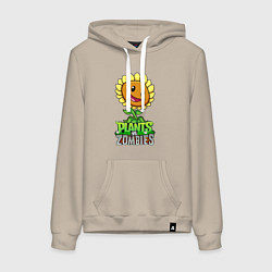 Женская толстовка-худи Plants vs Zombies Подсолнух