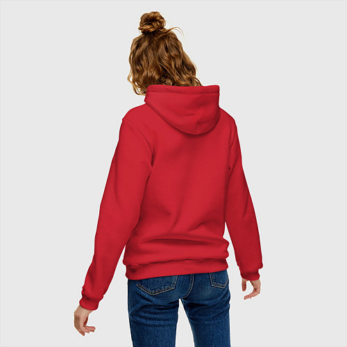 Женская толстовка-худи Shinedown логотип с эмблемой / Красный – фото 4