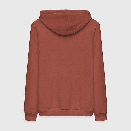 Женская толстовка-худи Агрессивный красный помидор / Кирпичный – фото 2