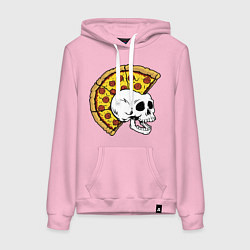 Толстовка-худи хлопковая женская Ниндзя черепахи, цвет: светло-розовый