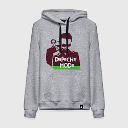 Толстовка-худи хлопковая женская DM portrait, цвет: меланж