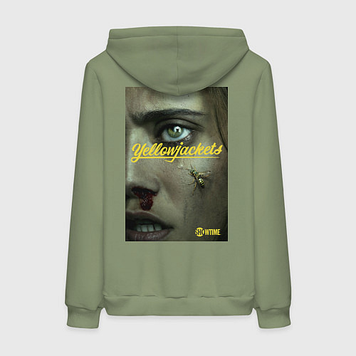 Женская толстовка-худи Шершни Мисти и Нат / Авокадо – фото 2