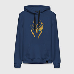 Толстовка-худи хлопковая женская Mass Effect Garrus, цвет: тёмно-синий