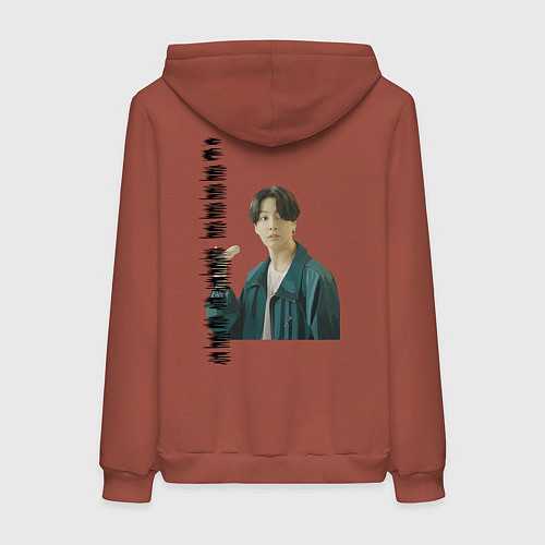 Женская толстовка-худи Тэхен и Чонгук / Кирпичный – фото 2