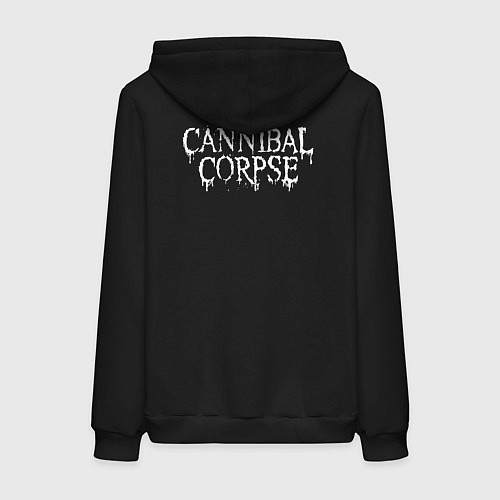 Женская толстовка-худи Cannibal Corpse - butchered at birth / Черный – фото 2