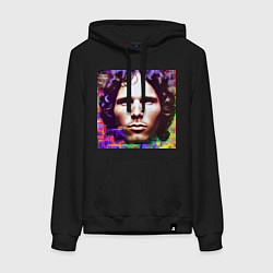 Женская толстовка-худи Jim Morrison Glitch 25 Digital Art