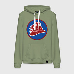 Толстовка-худи хлопковая женская Бактрия Total War: Rome II, цвет: авокадо