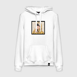 Толстовка-худи хлопковая женская Хан Джи Сон - Stray Kids, цвет: белый