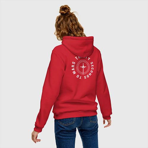 Женская толстовка-худи Mars 30STM / Красный – фото 4
