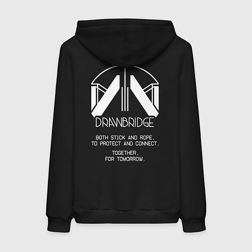 Женская толстовка-худи Drawbridge death stranding 2 / Черный – фото 2