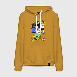 Толстовка-худи хлопковая женская Simpsons - Cypress hill, цвет: горчичный
