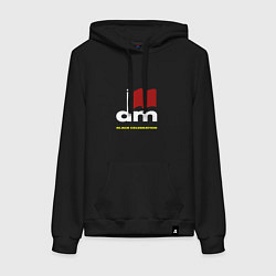 Толстовка-худи хлопковая женская Depeche Mode - Black celebration tonight, цвет: черный