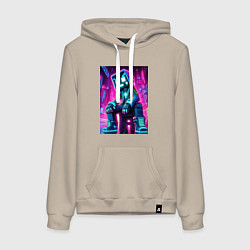 Женская толстовка-худи Minecraft - dude in the neon city