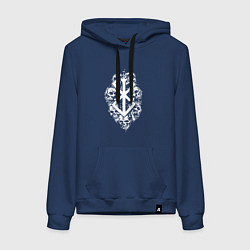 Женская толстовка-худи Клеймо жертвы с черепами - Берсерк