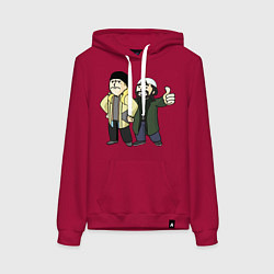 Толстовка-худи хлопковая женская Vault Jay and silent Bob, цвет: маджента