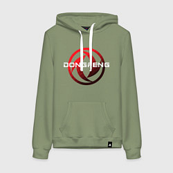 Толстовка-худи хлопковая женская Dongfeng, цвет: авокадо
