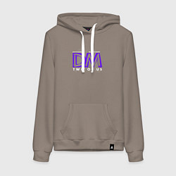 Толстовка-худи хлопковая женская Depeche Mode - Two of us, цвет: утренний латте