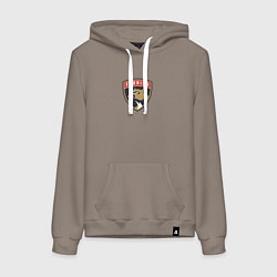 Толстовка-худи хлопковая женская Florida Panthers NHL, цвет: утренний латте