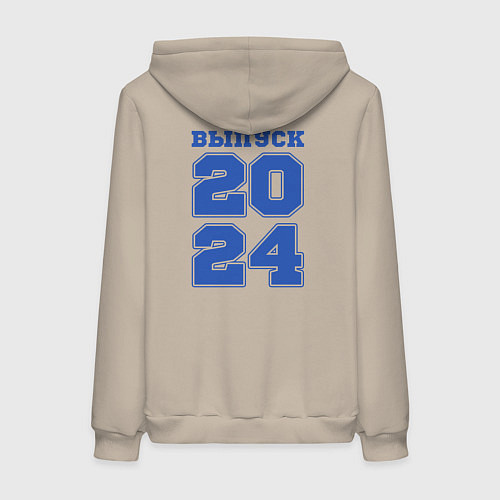 Женская толстовка-худи Выпускник 2024 года / Миндальный – фото 2