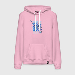 Толстовка-худи хлопковая женская Март 7 - Хонкай Стар Рейл, цвет: светло-розовый