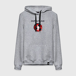 Толстовка-худи хлопковая женская Сборная - Швейцария, цвет: меланж