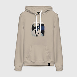 Толстовка-худи хлопковая женская Depeche Mode - Dave devotional tour, цвет: миндальный