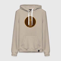 Толстовка-худи хлопковая женская Лахмиды из Total War: Attila, цвет: миндальный
