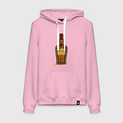 Толстовка-худи хлопковая женская Rum, цвет: светло-розовый