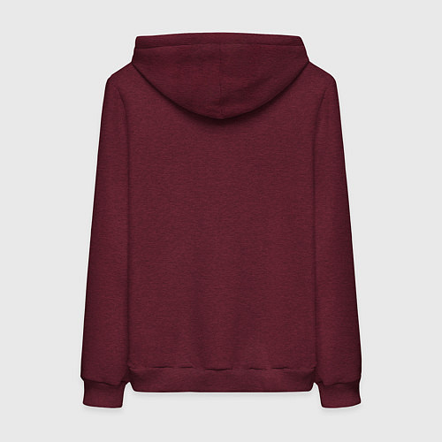 Женская толстовка-худи Барт Симпсон на самокате / Меланж-бордовый – фото 2