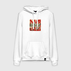 Толстовка-худи хлопковая женская Армия клонов Star Wars, цвет: белый