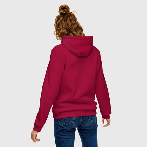 Женская толстовка-худи Rick and Morty - mafia / Маджента – фото 4