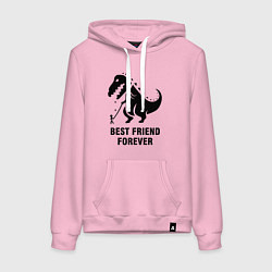 Женская толстовка-худи Godzilla best friend