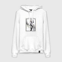 Толстовка-худи хлопковая женская Aalto Mistcloak Strike, цвет: белый