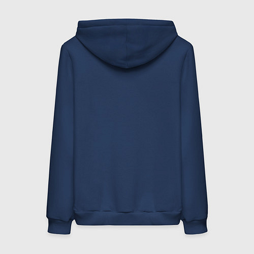 Женская толстовка-худи Защитник на фоне флага России / Тёмно-синий – фото 2