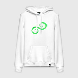 Толстовка-худи хлопковая женская Вархаммер - Кериллиан, цвет: белый