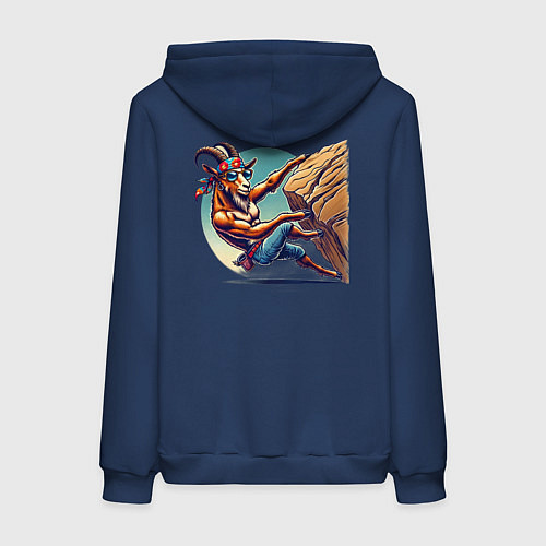 Женская толстовка-худи Безумный горный / Тёмно-синий – фото 2