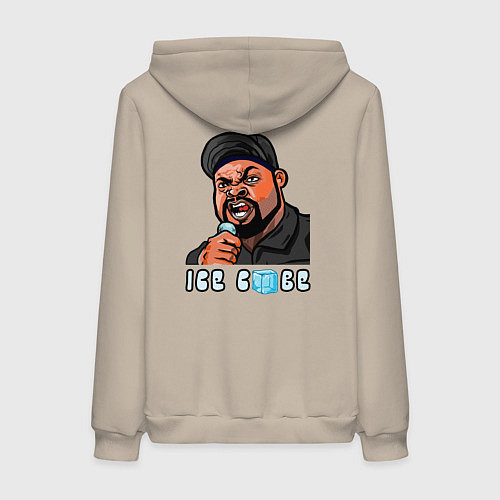 Женская толстовка-худи Icecube / Миндальный – фото 2