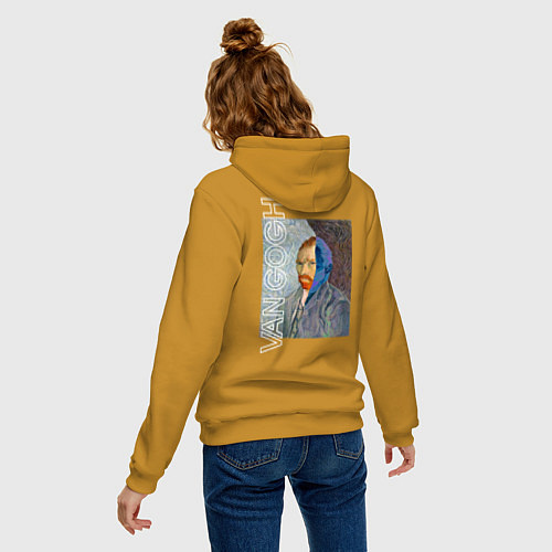 Женская толстовка-худи Vincent van Gogh - Мystery / Горчичный – фото 4