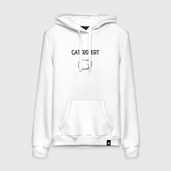 Женская толстовка-худи Кот-интроверт