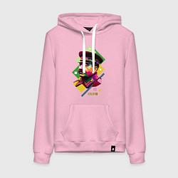 Толстовка-худи хлопковая женская Stalin Art, цвет: светло-розовый
