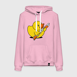 Женская толстовка-худи Утенок с ружъем