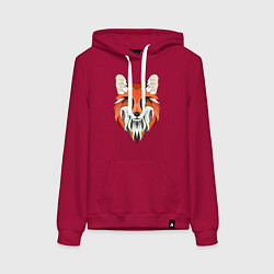 Женская толстовка-худи Дизайнерская лиса